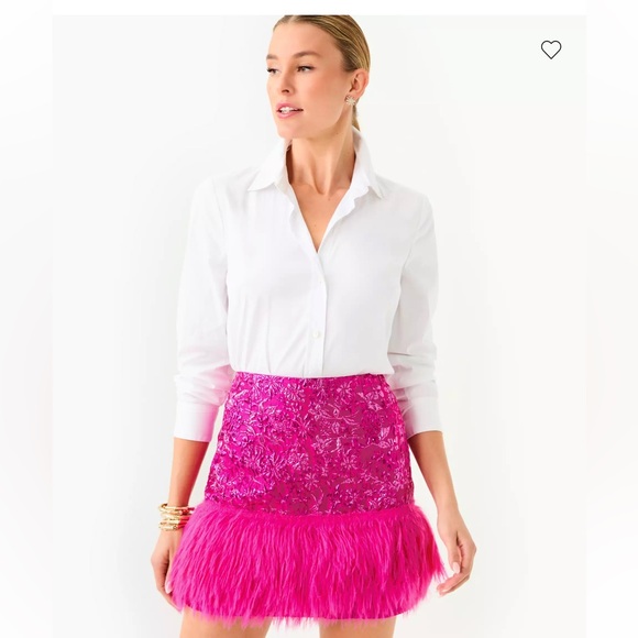 Lilly Pulitzer Pink Charmain Mini Skirt size 00 - Picture 2 of 7